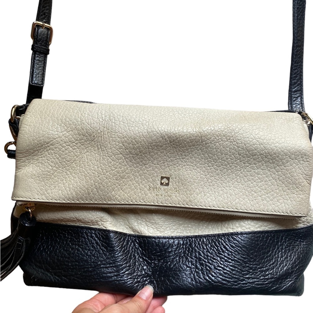 Kate Spade New York| Buttermilk & Black Carmen Southport Avenue Leather